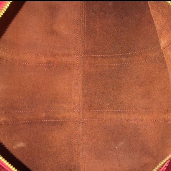 LOUIS VUITTON Red Epi KeepAll LV 45 Boston Weekend Travel Bag Duffle Tote VI0925 - Picture 12 of 17